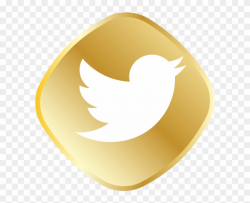 Gold Twitter Logo - Aplicaciones Twitter, HD Png Download ...
