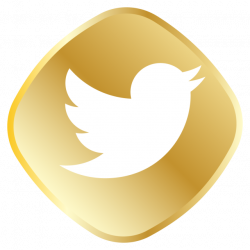 Golden Twitter Icon, Twitter Logo, Twitter Vector, Twitter ...