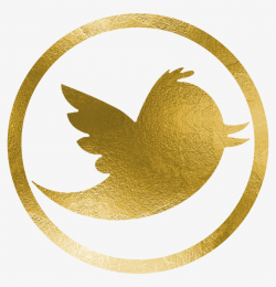 Twitter - Gold Twitter Logo Transparent Transparent PNG ...
