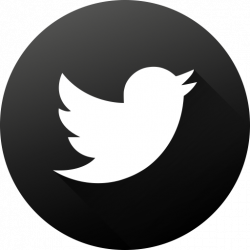 Black white, circle, high quality, long shadow, social ...