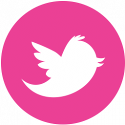 Media, pink, round, social, twitter icon