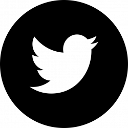 Twitter Logo In Circular Black Button Svg Png Icon Free ...