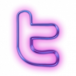 12 Best Photos of Neon Twitter Logo - Media Social Twitter ...