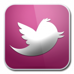 Twitter Icon | Purple Glossy Social Iconset | GraphicsVibe