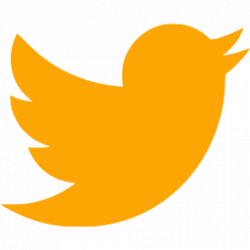 Orange twitter icon - Free orange social icons