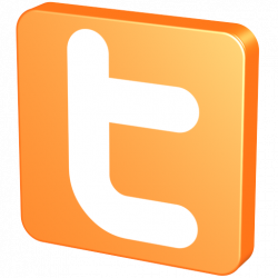 Orange Twitter Icon - 3D Social Icons - SoftIcons.com