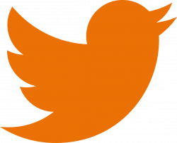 Twitter Logo Png Orange