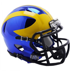 University of Michigan Riddell Chrome Alternate Speed Mini Football Helmet