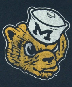 Love the old school logo | Michigan wolverines football ...