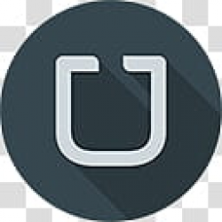 Flatjoy Circle Icons, Uber, gray logo transparent background ...