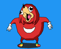 Pixilart - Ugandan Knuckles. Not a gif by Natsu-Midoriya