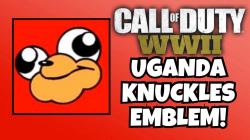 COD WW2 - EASY UGANDA KNUCKLES EMBLEM! - YouTube