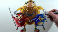 Drawing Ugandan Knuckles Tribe