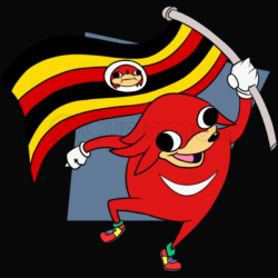 Ugandan Knuckles Da Wae Ugandan Warrior Kids Hoodie | Kidozi.com