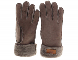 UGG Tenney Logo Glove (Medium, Stormy Grey)