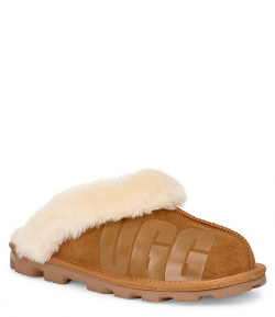 UGG® Coquette Suede Logo Slippers