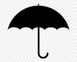 Umbrella Clipart Clear Background - Umbrella Png Black Transparent ...