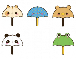Kawaii Umbrellas | via Tumblr on We Heart It