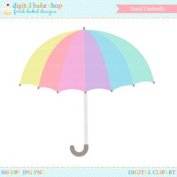 Pastel Umbrella Digital Clip Art | Mygrafico Freebies! | Clip art ...