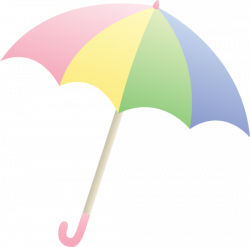 Pastel colored umbrella free clip art - ClipartAndScrap