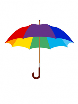 Fresh Umbrella Clip Art Comely Top 60 Rainbow Vector Graphics And ...