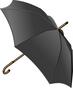 Black Umbrella clip art Free vector in Open office drawing svg ...