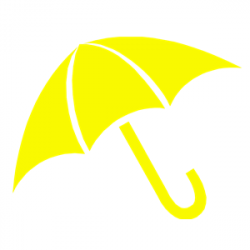 Yellow Umbrella clipart, cliparts of Yellow Umbrella free download ...