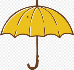 Umbrella, Yellow, Illustration, transparent png image & clipart free ...