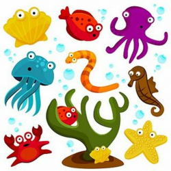 free \'under the sea\' clip art printables | Sea creatures ...