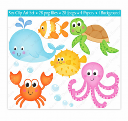 Baby Sea Animals Clipart at GetDrawings.com | Free for ...