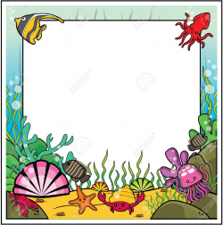 Under The Sea Frame Clipart
