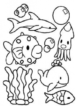 Under the Sea Creatures Coloring Pages and Free Colouring ...