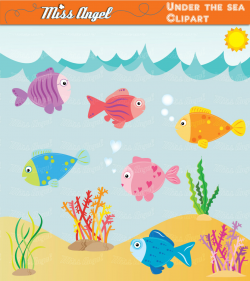 Fish Under The Sea Clipart