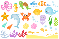 Under the sea clipart, Under the sea graphics & illustration