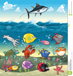Fish In The Sea Clipart