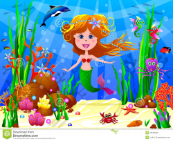 Little Mermaid Under The Sea Clipart