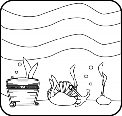 Free Under The Sea Clipart Black And White, Download Free ...