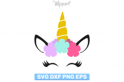 Unicorn head svg, Unicorn svg, Unicorn clipart, Unicorn png.