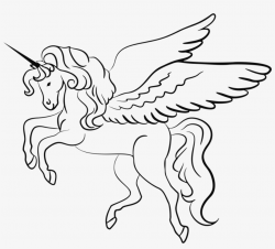 Drawing Unicorns Mythical Creature - Unicorn Clipart Black ...