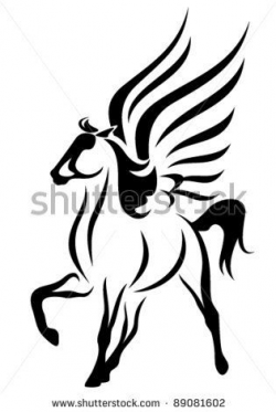 Pegasus Clipart Black And White | Clipart Panda - Free ...