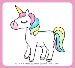 How to Draw an Unicorn - Easy and Cute Step by Step Drawing Tutorial ...