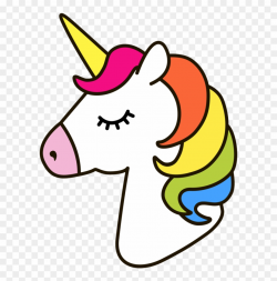 Foods Clipart Unicorn - Unicorn Outline - Png Download (#455463 ...
