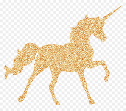 Unicorn, Gold, transparent png image & clipart free download