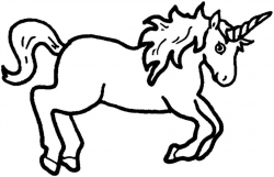 Best Unicorn Outline #2381 - Clipartion.com