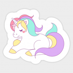 LIMITED EDITION. Exclusive Pastel Unicorn - Pastel Unicorn - Sticker ...
