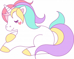 Pastel Unicorn Clipart