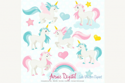 Cute Unicorn Clipart ~ Illustrations ~ Creative Market