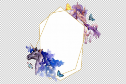 Watercolor Unicorn Clipart png | WatercolorPNG