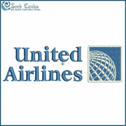 United Airlines Logo Embroidery Design | Emblanka.com ...