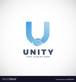 Unity Abstract Sign Symbol or Logo